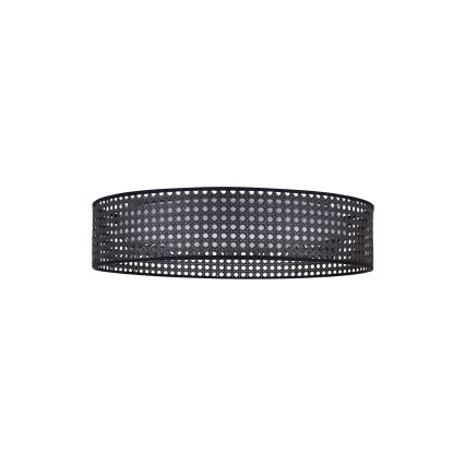 Duolla - LED Stropna svetilka ROLLER RATTAN LED/24W/230V pr. 45 cm črna