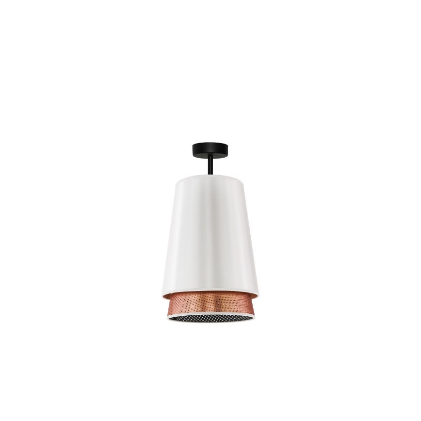 Duolla - Lestenec BELL SHINY 1xE27/15W/230V pr. 25 cm bela/baker