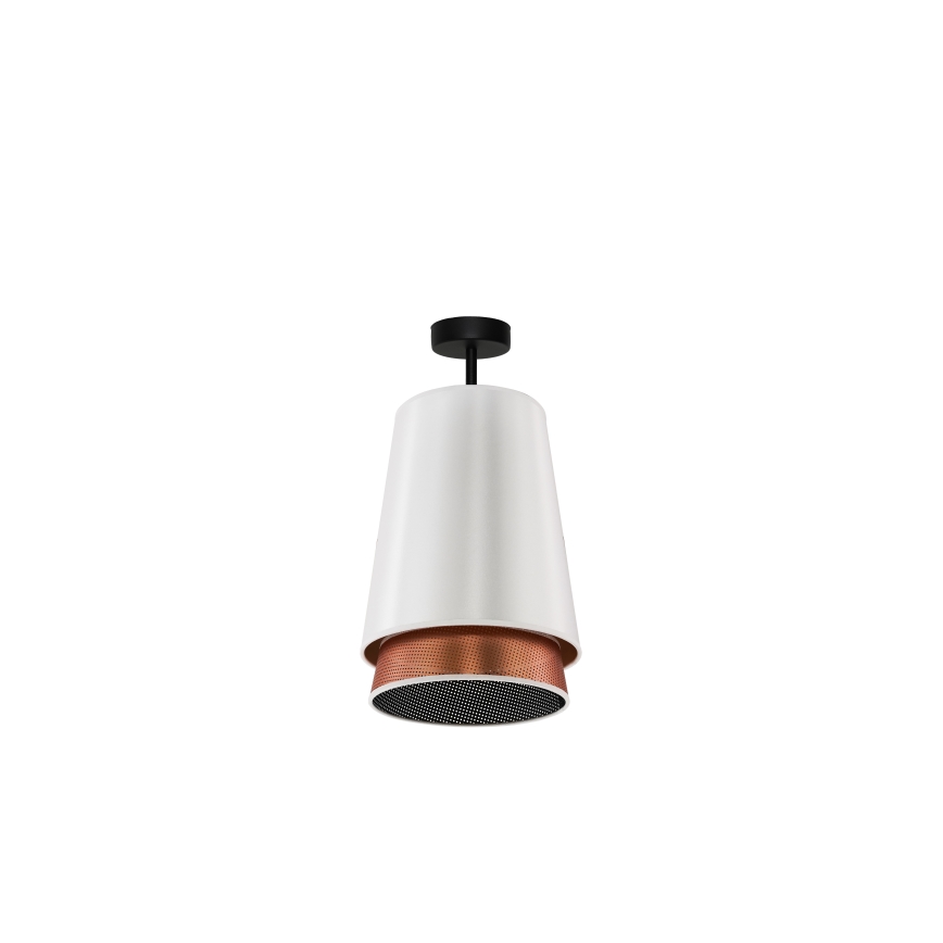 Duolla - Lestenec BELL SHINY 1xE27/15W/230V pr. 25 cm bela/baker
