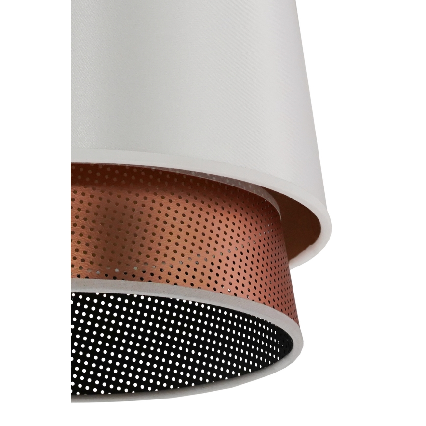 Duolla - Lestenec BELL SHINY 1xE27/15W/230V pr. 25 cm bela/baker