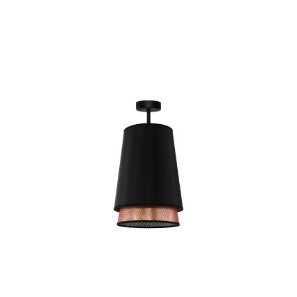 Duolla - Lestenec BELL SHINY 1xE27/15W/230V pr. 25 cm črna/baker