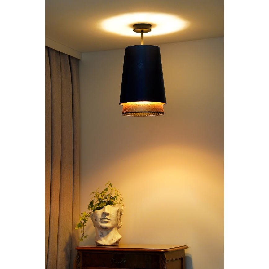 Duolla - Lestenec BELL SHINY 1xE27/15W/230V pr. 25 cm modra/baker
