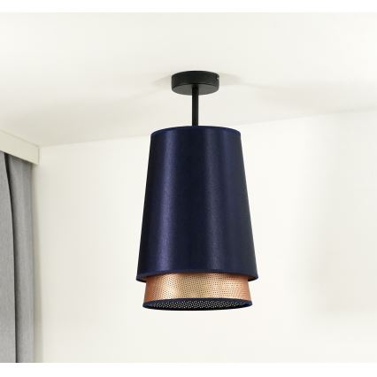 Duolla - Lestenec BELL SHINY 1xE27/15W/230V pr. 25 cm modra/baker