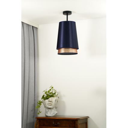 Duolla - Lestenec BELL SHINY 1xE27/15W/230V pr. 25 cm modra/baker