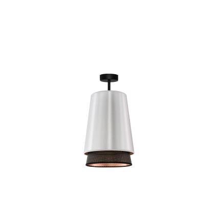 Duolla - Lestenec BELL SHINY 1xE27/15W/230V pr. 25 cm srebrna/črna