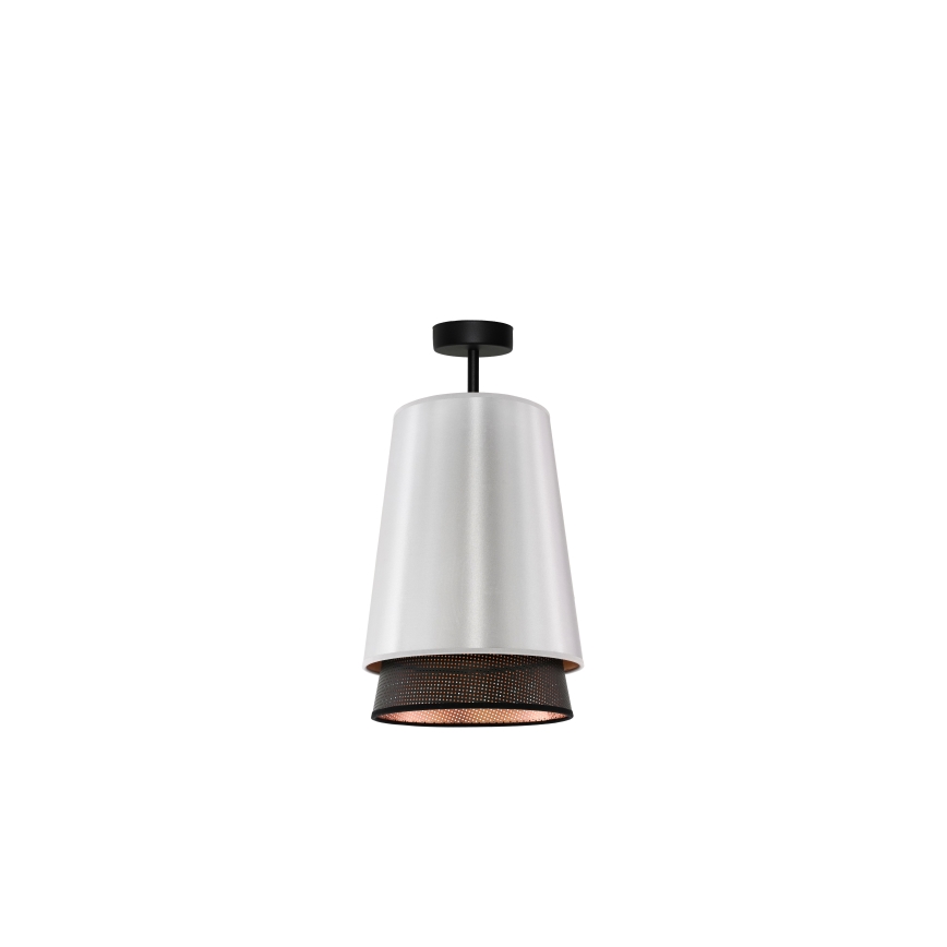 Duolla - Lestenec BELL SHINY 1xE27/15W/230V pr. 25 cm srebrna/črna