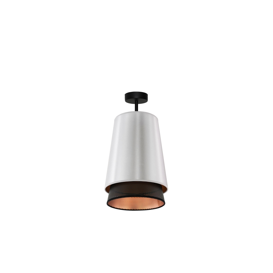 Duolla - Lestenec BELL SHINY 1xE27/15W/230V pr. 25 cm srebrna/črna