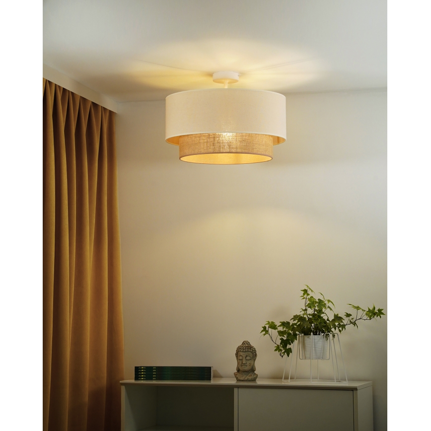 Duolla - Lestenec BOHO 1xE27/15W/230V pr. 45 cm krem barva/rjava
