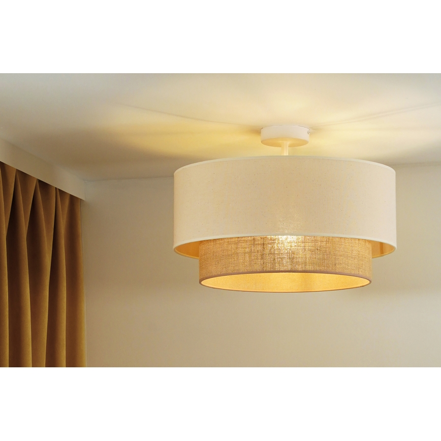 Duolla - Lestenec BOHO 1xE27/15W/230V pr. 45 cm krem barva/rjava