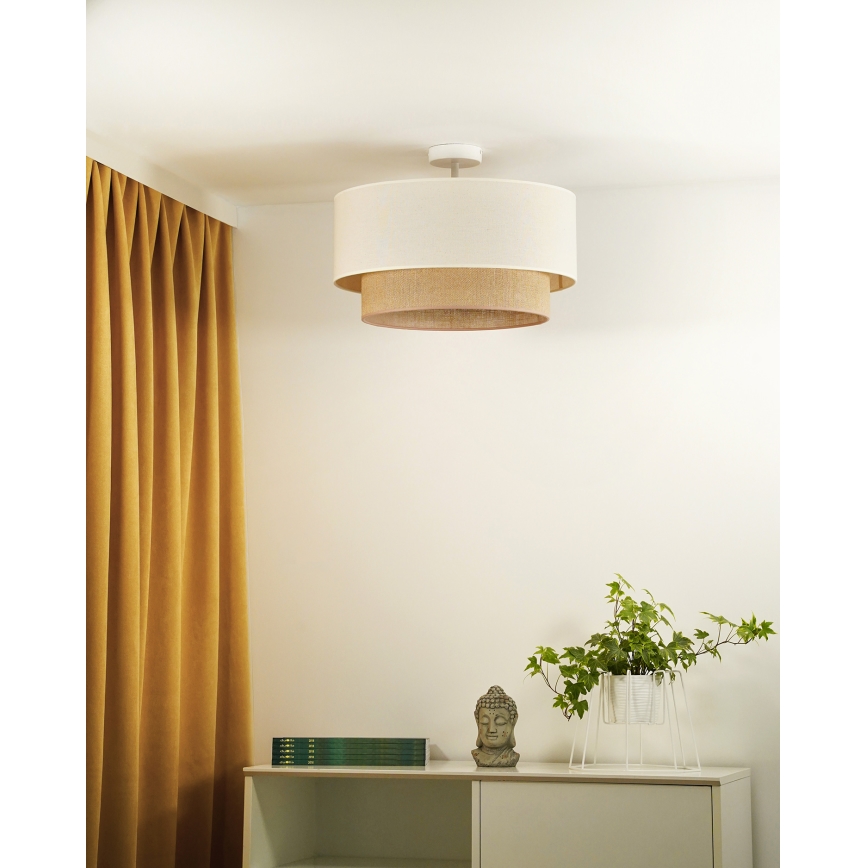Duolla - Lestenec BOHO 1xE27/15W/230V pr. 45 cm krem barva/rjava