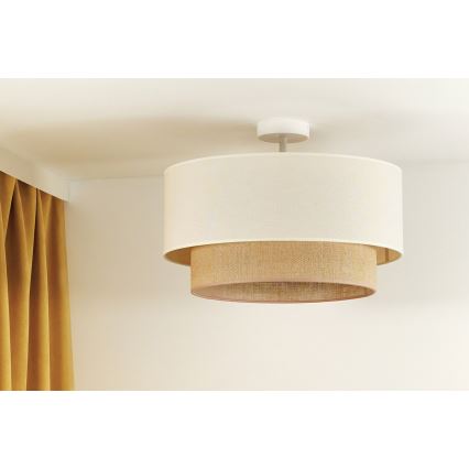 Duolla - Lestenec BOHO 1xE27/15W/230V pr. 45 cm krem barva/rjava