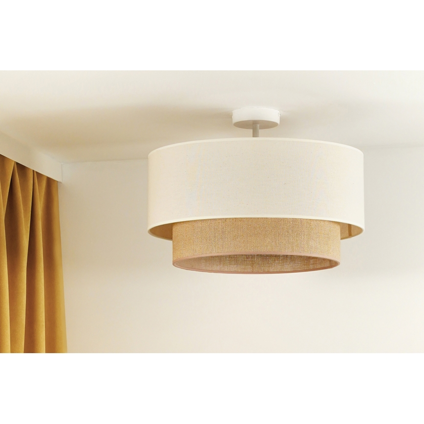 Duolla - Lestenec BOHO 1xE27/15W/230V pr. 45 cm krem barva/rjava