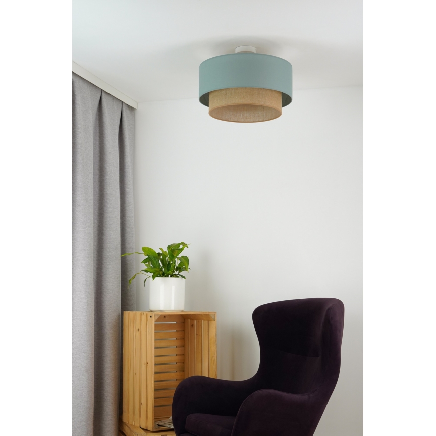Duolla - Lestenec  BOHO 1xE27/15W/230V pr. 45 cm zelena/rjava