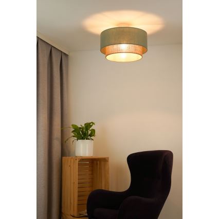 Duolla - Lestenec  BOHO 1xE27/15W/230V pr. 45 cm zelena/rjava