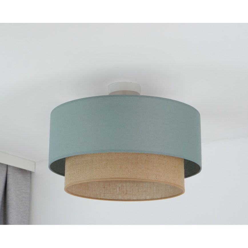 Duolla - Lestenec  BOHO 1xE27/15W/230V pr. 45 cm zelena/rjava
