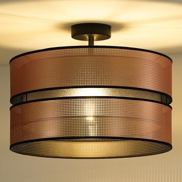 Duolla - Lestenec COPPER SHINY 1xE27/15W/230V pr. 40 cm baker/črna