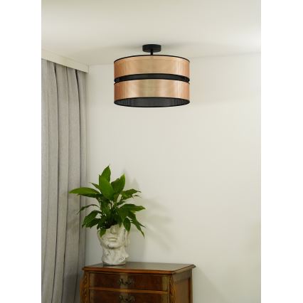 Duolla - Lestenec COPPER SHINY 1xE27/15W/230V pr. 40 cm baker/črna