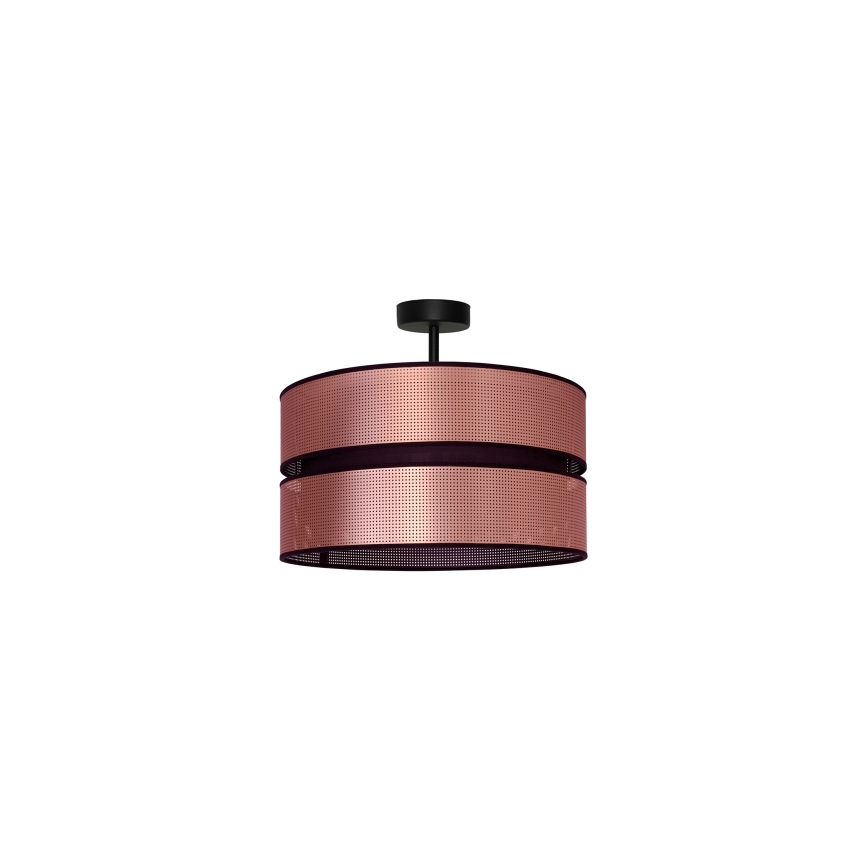 Duolla - Lestenec COPPER SHINY 1xE27/15W/230V pr. 40 cm baker/črna