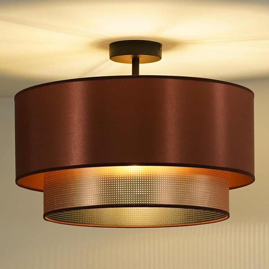 Duolla - Lestenec COPPER SHINY 1xE27/15W/230V pr. 45 cm baker