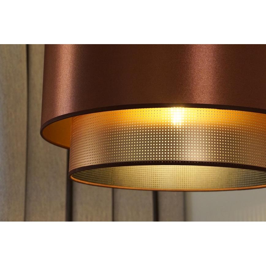 Duolla - Lestenec COPPER SHINY 1xE27/15W/230V pr. 45 cm baker