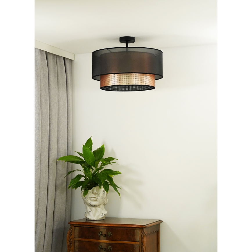 Duolla - Lestenec COPPER SHINY 1xE27/15W/230V pr. 45 cm rjava/baker
