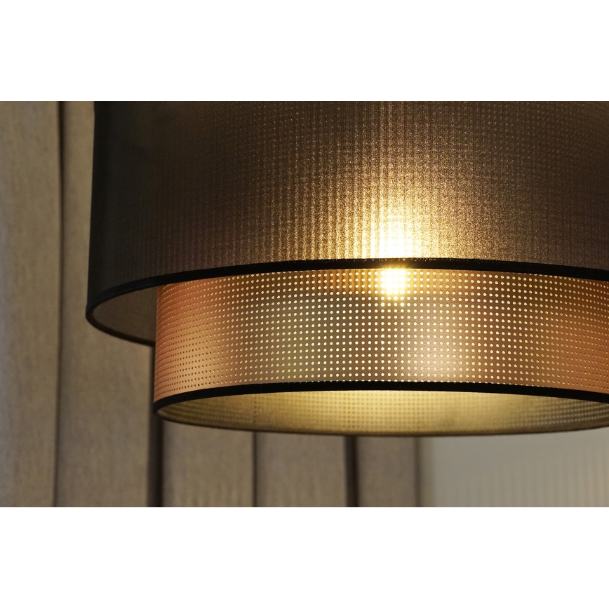 Duolla - Lestenec COPPER SHINY 1xE27/15W/230V pr. 45 cm rjava/baker