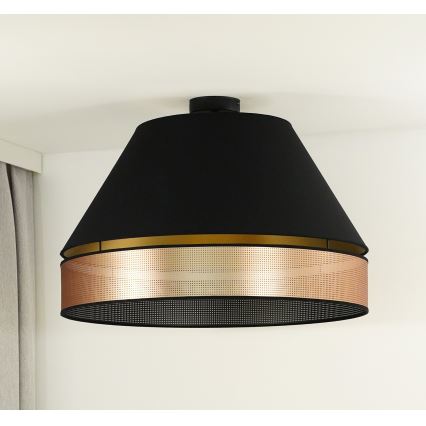 Duolla - Lestenec COPPER SHINY 1xE27/15W/230V pr. 60 cm črna/baker