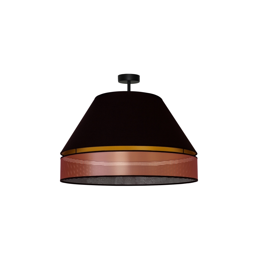 Duolla - Lestenec COPPER SHINY 1xE27/15W/230V pr. 60 cm črna/baker