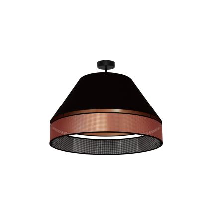 Duolla - Lestenec COPPER SHINY 1xE27/15W/230V pr. 60 cm črna/baker