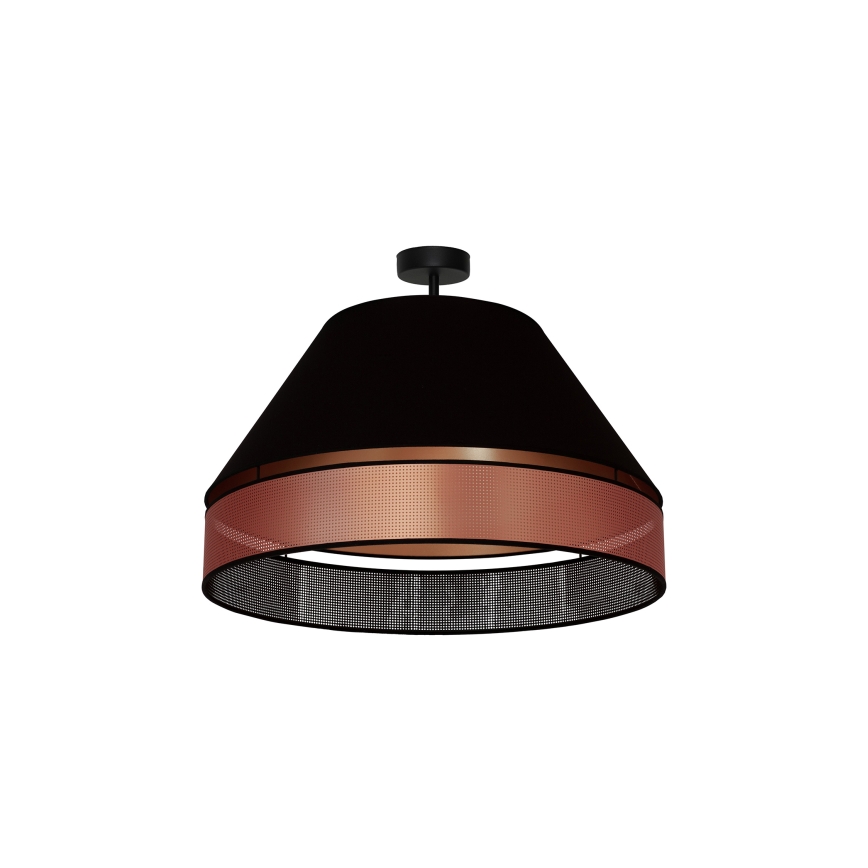 Duolla - Lestenec COPPER SHINY 1xE27/15W/230V pr. 60 cm črna/baker