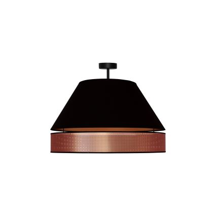 Duolla - Lestenec COPPER SHINY 1xE27/15W/230V pr. 60 cm črna/baker