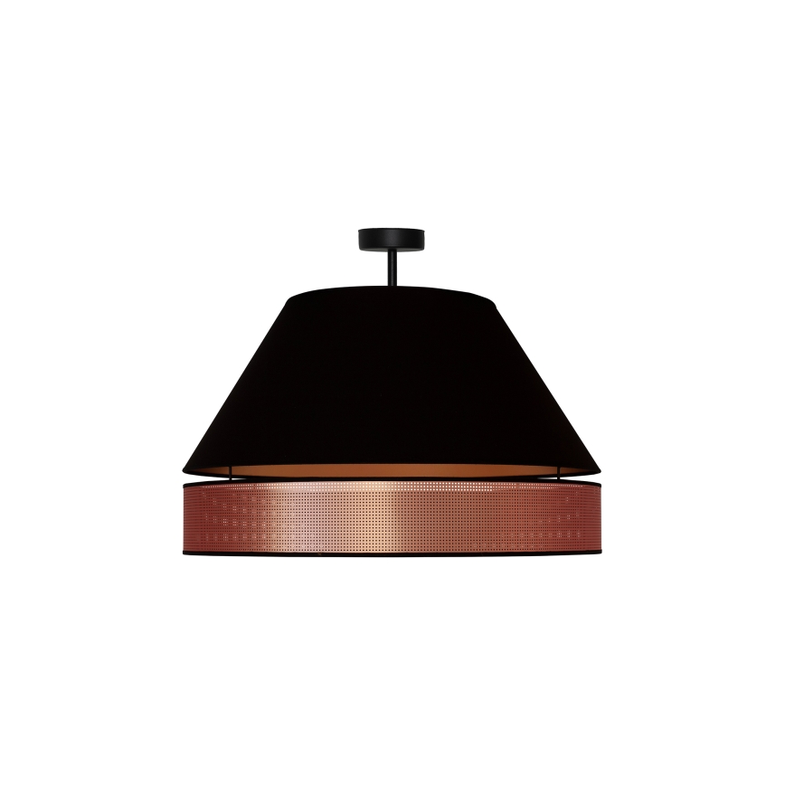 Duolla - Lestenec COPPER SHINY 1xE27/15W/230V pr. 60 cm črna/baker