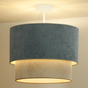 Duolla - Lestenec CORDUROY 1xE27/15W/230V pr. 40 cm modra/bež