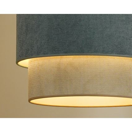 Duolla - Lestenec CORDUROY 1xE27/15W/230V pr. 40 cm modra/bež