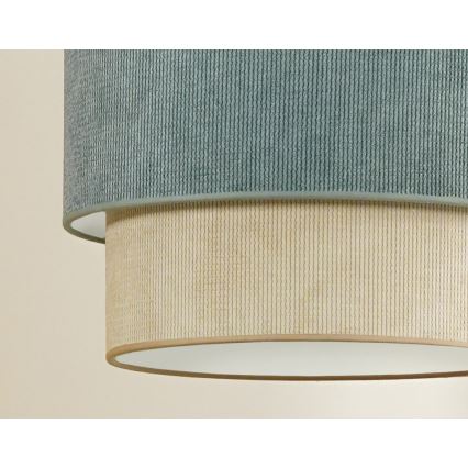 Duolla - Lestenec CORDUROY 1xE27/15W/230V pr. 40 cm modra/bež