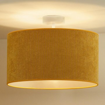 Duolla - Lestenec CORDUROY 1xE27/15W/230V pr. 40 cm rumena