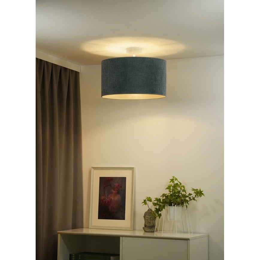 Duolla - Lestenec CORDUROY 1xE27/15W/230V pr. 40 cm svetlo modra