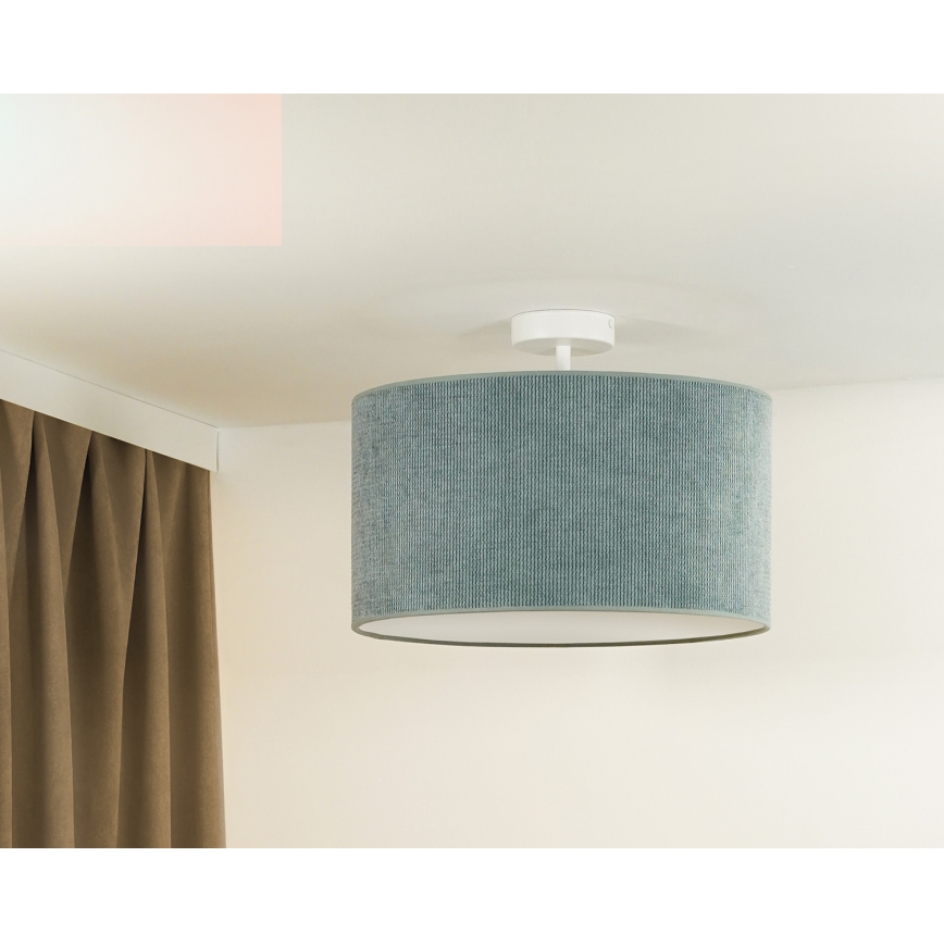 Duolla - Lestenec CORDUROY 1xE27/15W/230V pr. 40 cm svetlo modra