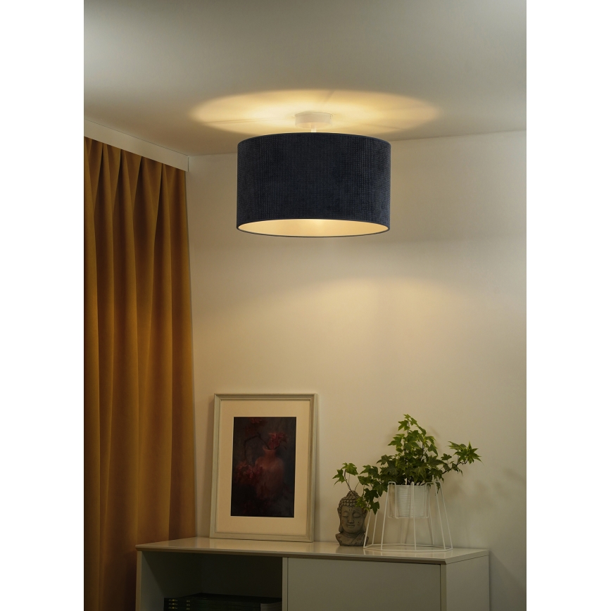 Duolla - Lestenec CORDUROY 1xE27/15W/230V pr. 40 cm temno modra
