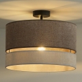 Duolla - Lestenec DOUBLE 1xE27/15W/230V pr. 40 cm rjava/siva