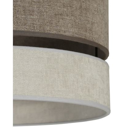 Duolla - Lestenec DOUBLE 1xE27/15W/230V pr. 40 cm rjava/siva