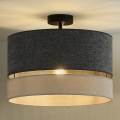 Duolla - Lestenec DOUBLE 1xE27/15W/230V pr. 40 cm siva
