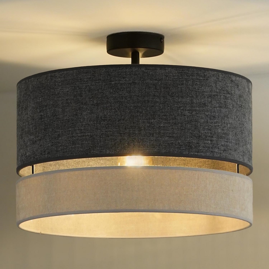 Duolla - Lestenec DOUBLE 1xE27/15W/230V pr. 40 cm siva