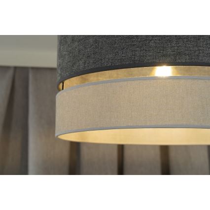 Duolla - Lestenec DOUBLE 1xE27/15W/230V pr. 40 cm siva