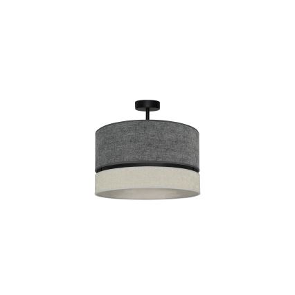 Duolla - Lestenec DOUBLE 1xE27/15W/230V pr. 40 cm siva