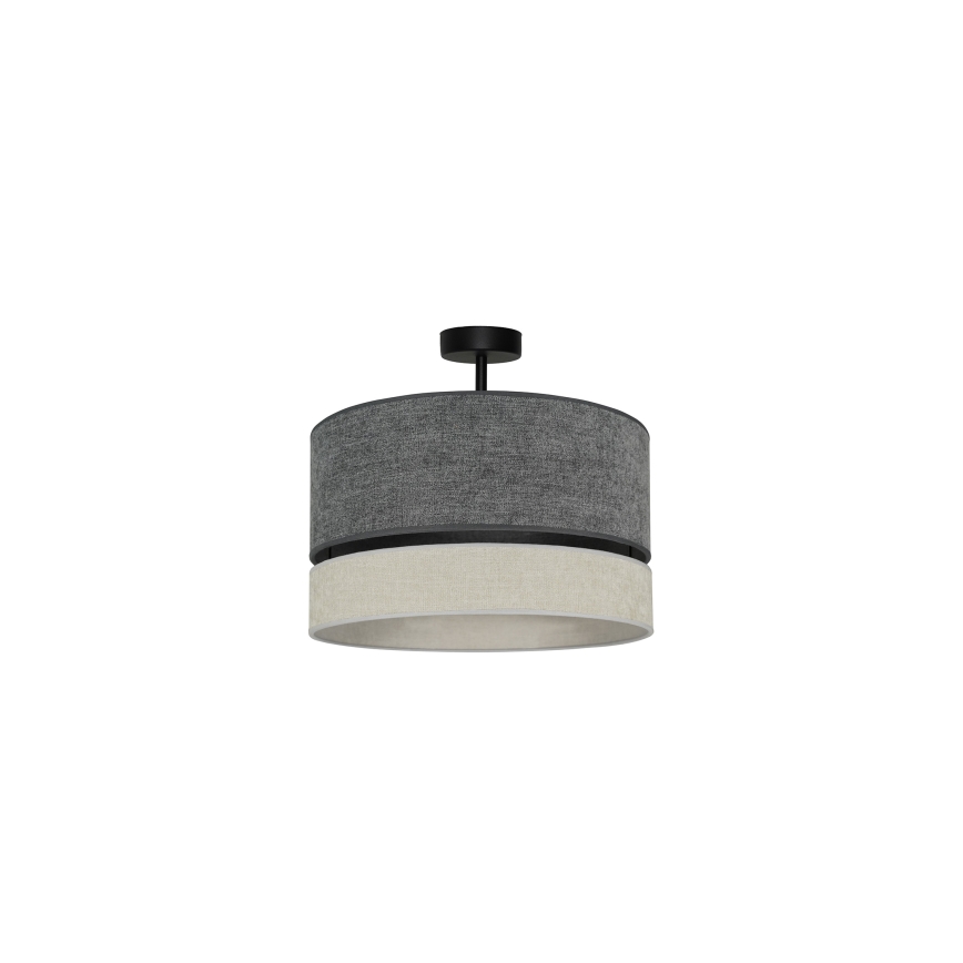 Duolla - Lestenec DOUBLE 1xE27/15W/230V pr. 40 cm siva