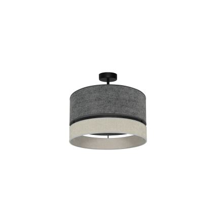 Duolla - Lestenec DOUBLE 1xE27/15W/230V pr. 40 cm siva
