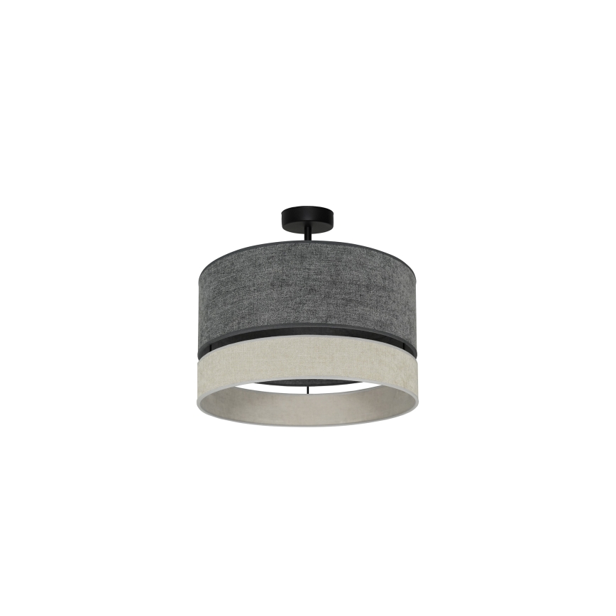 Duolla - Lestenec DOUBLE 1xE27/15W/230V pr. 40 cm siva