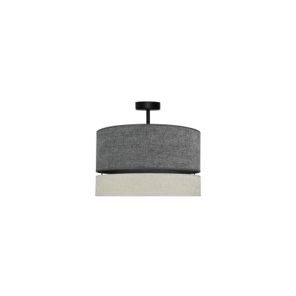 Duolla - Lestenec DOUBLE 1xE27/15W/230V pr. 40 cm siva