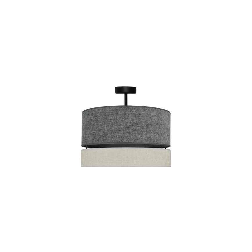 Duolla - Lestenec DOUBLE 1xE27/15W/230V pr. 40 cm siva